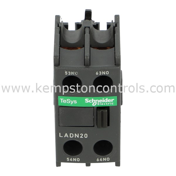 Schneider LADN20 SCHNEIDER AUXILIARY CONTACT BLOCK, TESYS DECA, 2NO ...