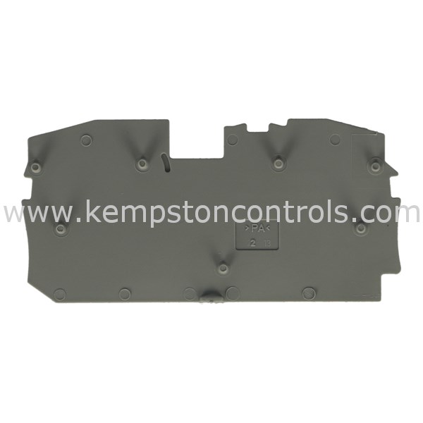 WAGO 20161291 GREY TERMINAL BLOCK END PLATE FOR SINGLE LEVEL 2