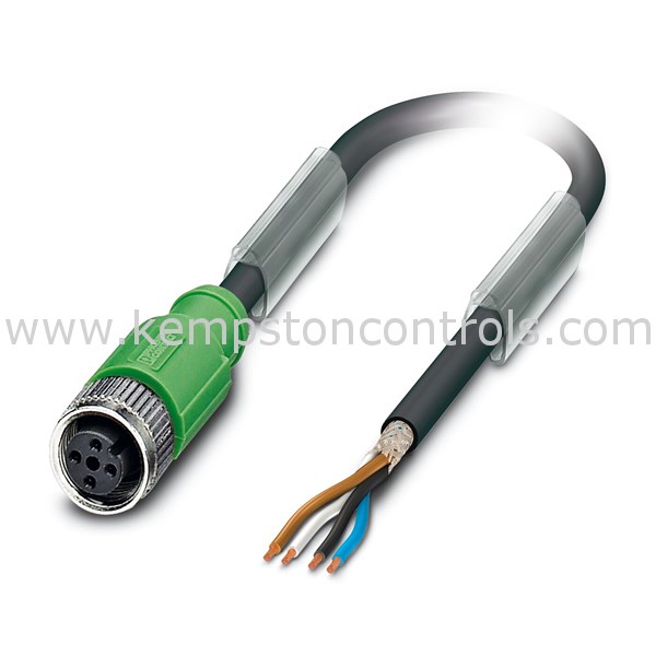Phoenix 1500716 SAC-4P-10,0-PUR/M12FS SH SENSOR/ACTUATOR CABLE, 4 POS ...