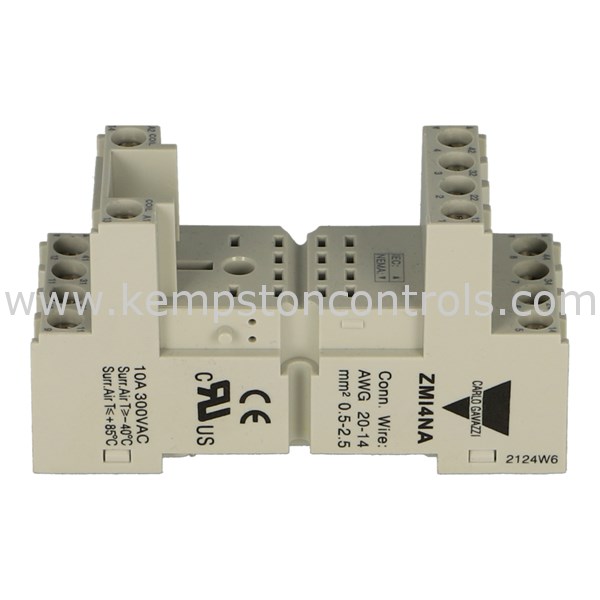 Carlo Gavazzi ZMI4NA 14PIN RELAY BASE Kempston Controls