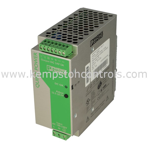 Phoenix 2938581 QUINTPS100240AC/24DC/ 5 POWER SUPPLY 100/240VAC24VDC Kempston Controls