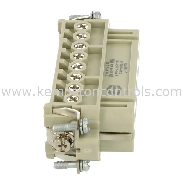 HARTING 09200162812 HARTING 16A PANEL MOUNT CONNECTOR FEMALE INSERT ...