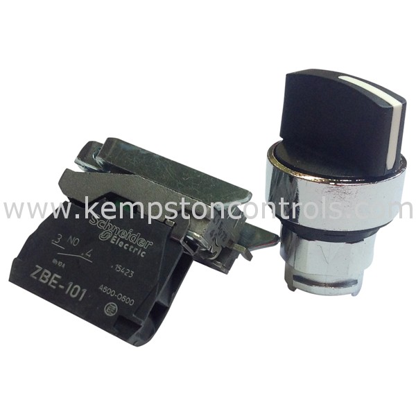 Schneider XB4BD21 SCHNEIDER BLACK SELECTOR SWITCH, 22, 2POSITION, STAY
