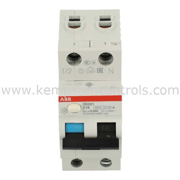 ABB 2CSR255180R1164 ABB RCBO, 16A, 230V, 2 POLES, A TYPE, 50/60HZ, 10KA ...
