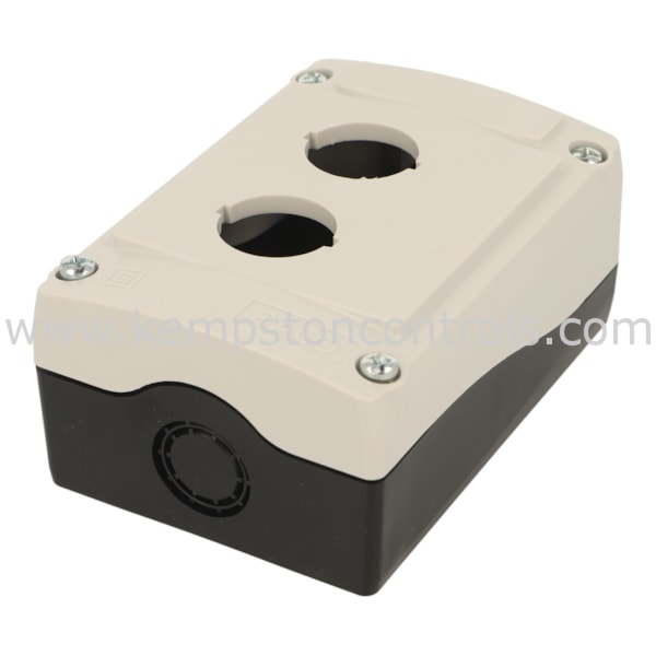 Baco LBX0200 BACO 22 MM 2 HOLE GREY COVER BLACK BASE EMPTY ENCLOSURE ...