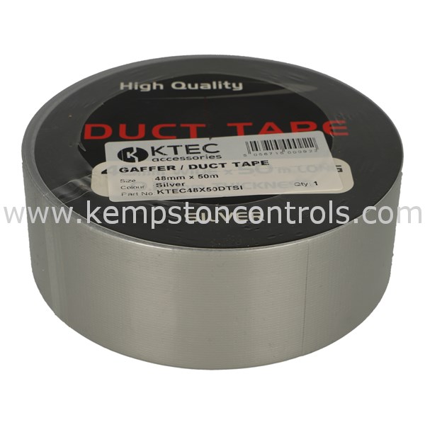 LOCO Silver Duct Tape - Pack Of 6-48mm X 45m Extra Strong Adhesive Water Resistant Gaffer Tape