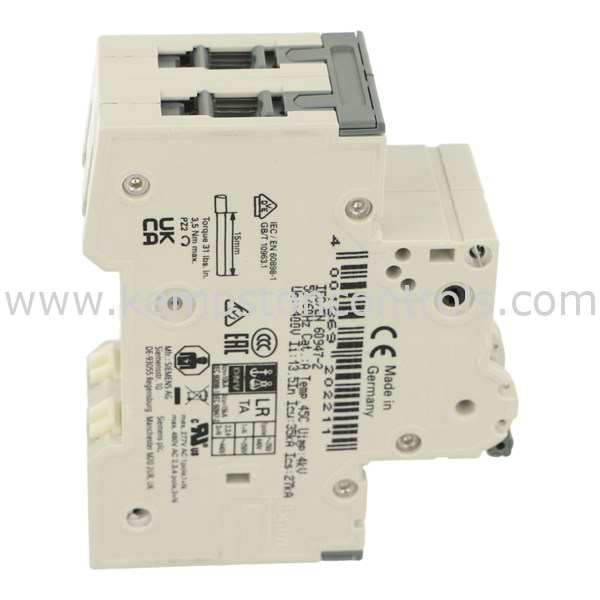Siemens | 5SY8302-8 | MCB 400V,25KA,3p.,D,2A - Interruttore miniaturizzato 3-p D2A 5SY8302-8 | Interruttore magnetotermico