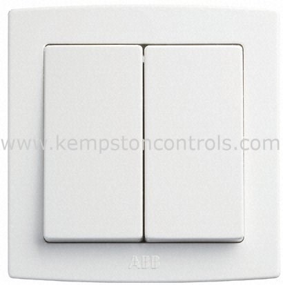 ABB AC106 ABB 2 GANG 2 WAY SWITCH, 10AX | Kempston Controls