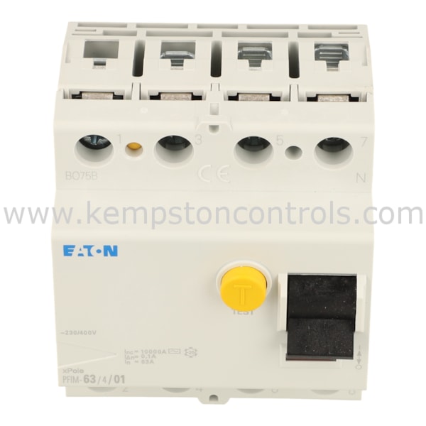 Eaton Moeller PFIM-63/4/01-MW MOELLER RCCB 63A 100MA 4P TYPE AC ...
