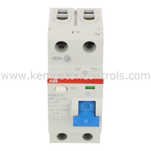 ABB 2CSF202101R3250 RESIDUAL CURRENT CIRCUIT BREAKER, 2 POLE, A TYPE ...