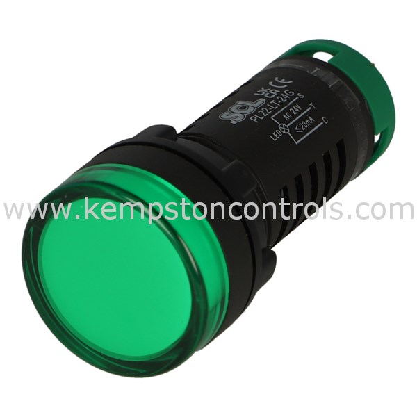 Panel Essentials PL22-LT-24G 22MM TEST LED 24ACDC GREEN COLOURED ...