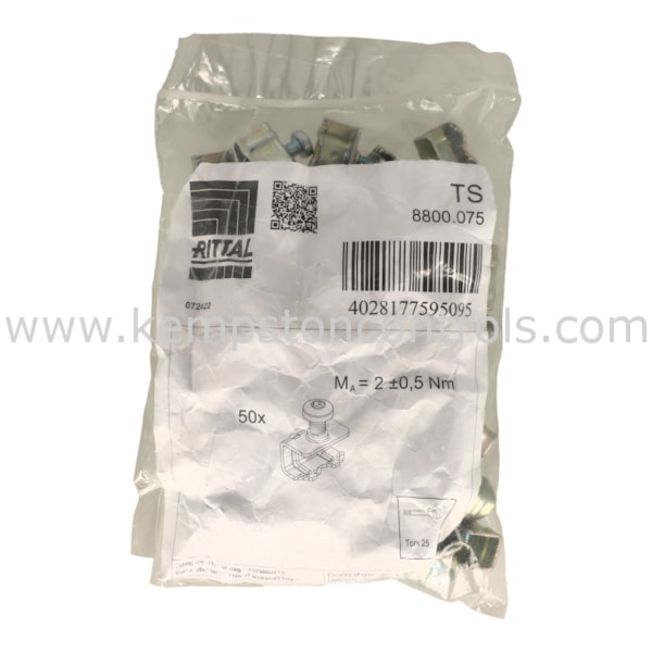 Rittal TS 8800.075 RITTAL CLIPS FIR GLAND PLATES, S/S PK OF 50 ...