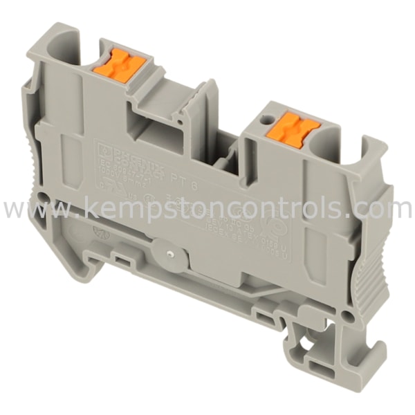Phoenix 3211813 PHOENIX PT-6 FEED THROUGH TERMINAL BLOCK, 1000V, 41A, 2 ...
