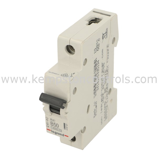 Legrand 419757 MINIATURE CIRCUIT BREAKER, 1 POLE, 50A, TYPE B, 6KA 