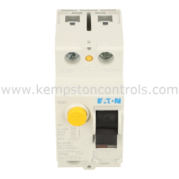 Eaton Moeller FRCMM-25/2/003-G/A-NA MOELLER RCCB, 25A, 2POLE, 30MA ...