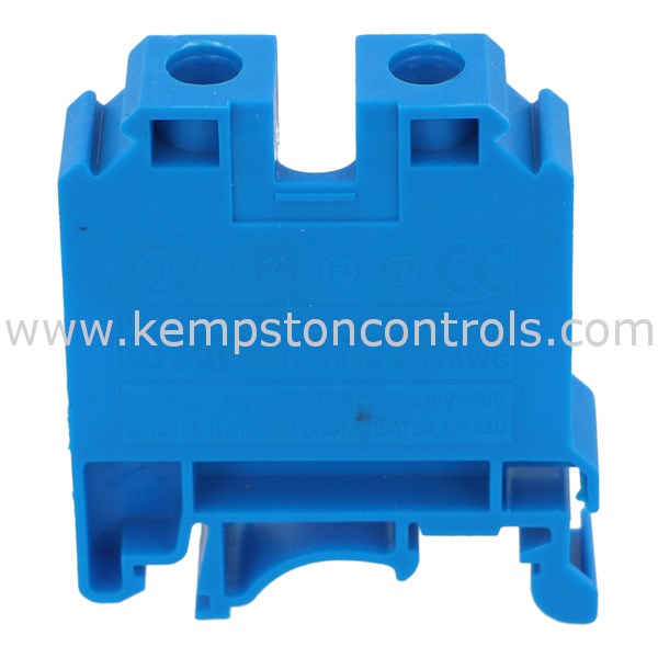 Elmex 2KUT16(B) 16MM TERMINAL BLOCK, BLUE Kempston Controls