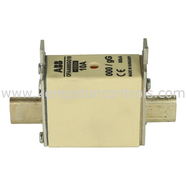 ABB OFAA000GG10 HRC FUSE LINK SIZE NH000, GG, 10A Kempston Controls