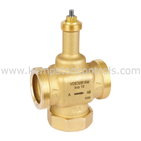 Resideo VDE40B25M RESIDEO 2-WAY VALVE, EXT THREAD, DN40, PN16, KVS 25 ...