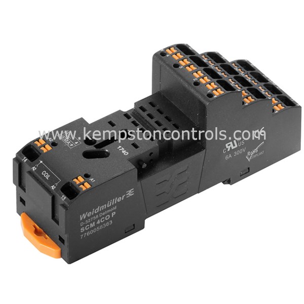 Weidmuller 7760056363 WEIDMULLER RELAY BASE, D-SERIES DRM, 4CO, 6A ...