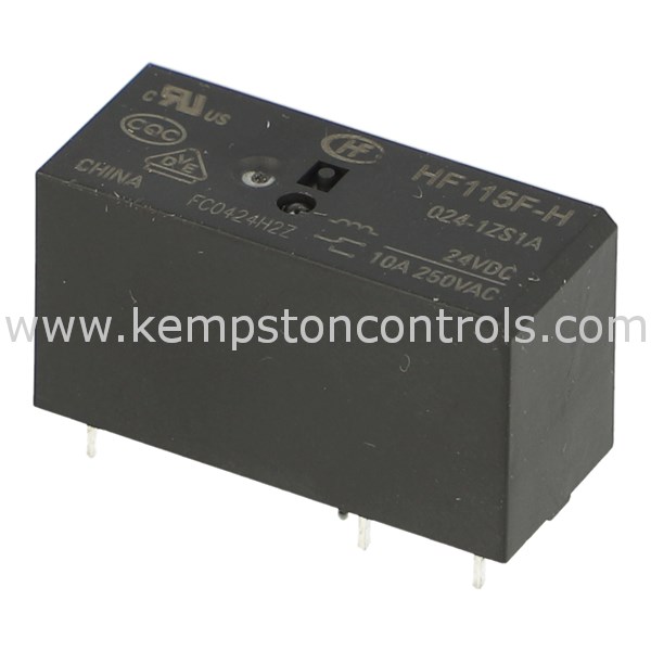 Produktbild von Reedrelais HF115F – 12V/24V, 12A, 5 Pins – 1 Stück (Auswahl: 012-1Z1A / 024-1Z1B / 012-1ZS1)