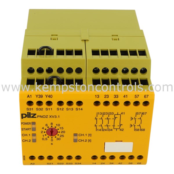 Pilz PNOZ XV3 1 30 24VDC 3n o 1n c 2n o T PILZ SAFETY RELAY 1 2 