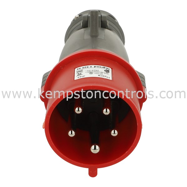 Legrand Cable Management 052944 SOCKET, 3P+N+E STRAIGHT IP44 32A 415V PLUG RED Kempston Controls
