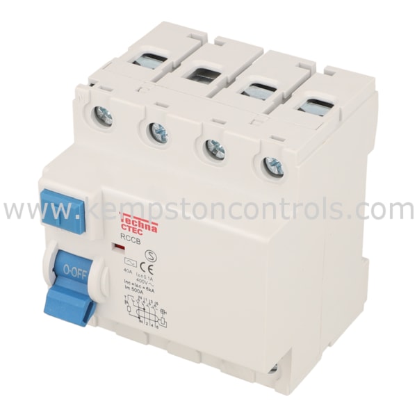 TECHNA CTEC440-100(N-P) TECHNA CTEC RCCB 4 POLE 40A, 100MA TEST CIRCUIT ...