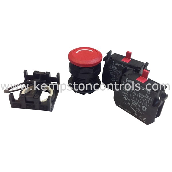 Eaton Cutler Hammer E22MLB2E 28MM MUSHROOM LATCH PUSH Kempston Controls