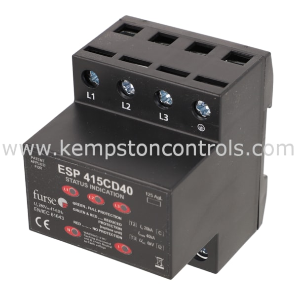ABB 7TCA085460R0303 ABB SURGE PROTECTIVE DEVICE, 3 PHASES, 415V, DIN ...