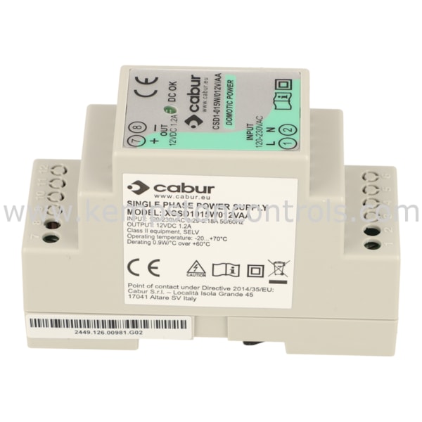 thumbnail image 2 of Cabur XCSF85C 24V Power Supply | 120V AC Input, 3.5A DIN Rail Mount, Cool Power 2 of 5