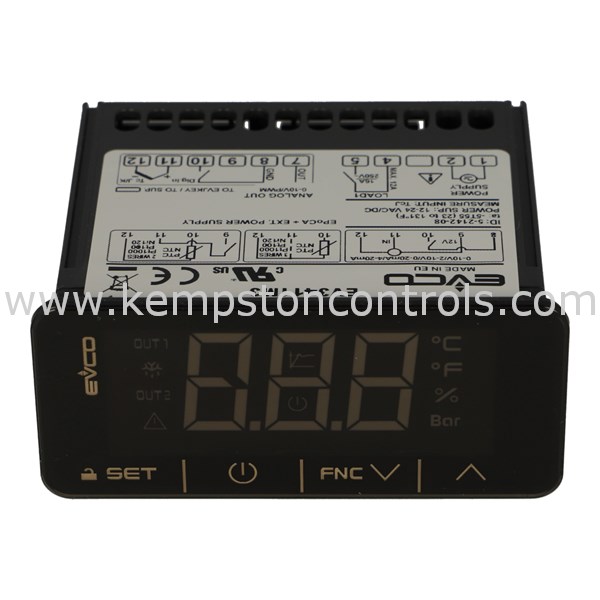 EVCO EV3411M3 EVCO UNIVERSAL CONTROLLER, 12-24VAC/DC, MULTISENSOR INPUT ...
