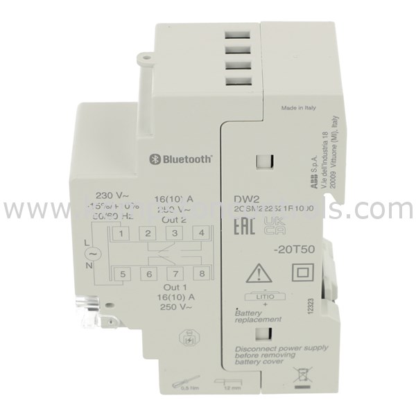ABB 2CSM222521R1000 ABB DIGITAL TIME SWITCH, 16A, 195.5253V AC