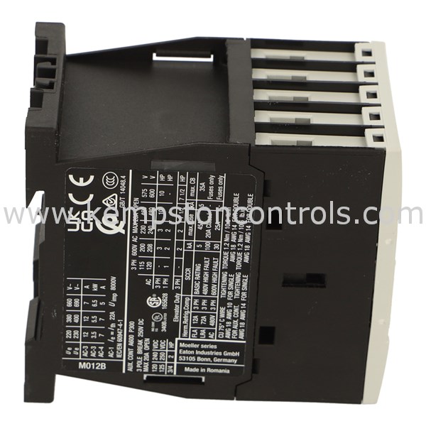 thumbnail image 2 of MOELLER/EATON DILM17-10 Contactor – 24V 50/60Hz, XTCE018C10A, Made In Germany 2 of 4