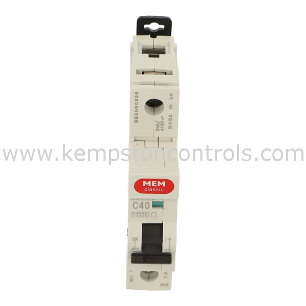 MEM Classic MCH140 MEM CLASSIC MEMSHIELD 2 MCB, SINGLE POLE, 40A 10KA ...