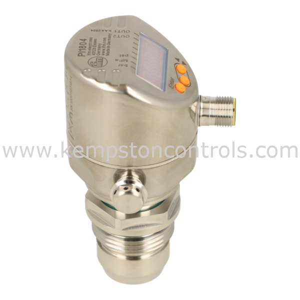 IFM PI1804 IFM FLUSH PRESSURE SENSOR, WITH DISPLAY, 50 BAR, 20-30VDC ...