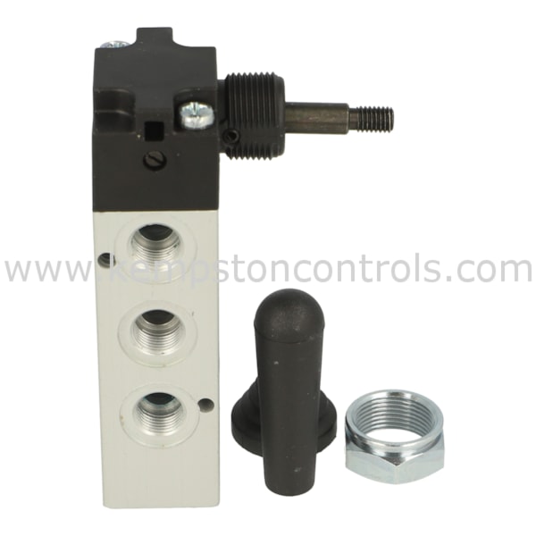 thumbnail image 2 of Camozzi 358-900 5/2 Bi-Stable Lever Valve – 1/8 BSP, Panel Mountable, Made In Italy 2 of 4