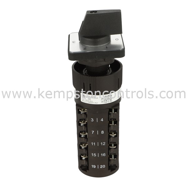 Salzer P22061082219M1 ROTARY CAM SWITCH, 2 POLE, 5 STEPS, MHANDLE