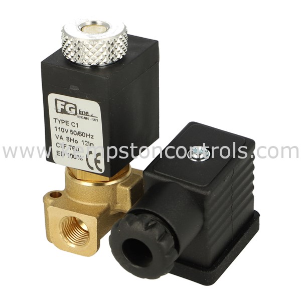 Other AN01BV20T/C1110VAC FG LINE SOLENOID VALVE ASSEMBLY, 1/8" BSP