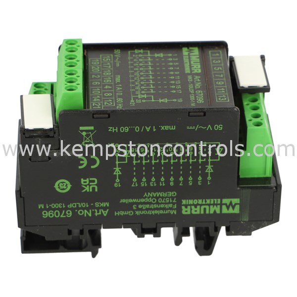 MURR 67096 MURR MKS-10/LDP 1300-1 M DIODE MODULES MOUNTING RAIL / SCREW ...