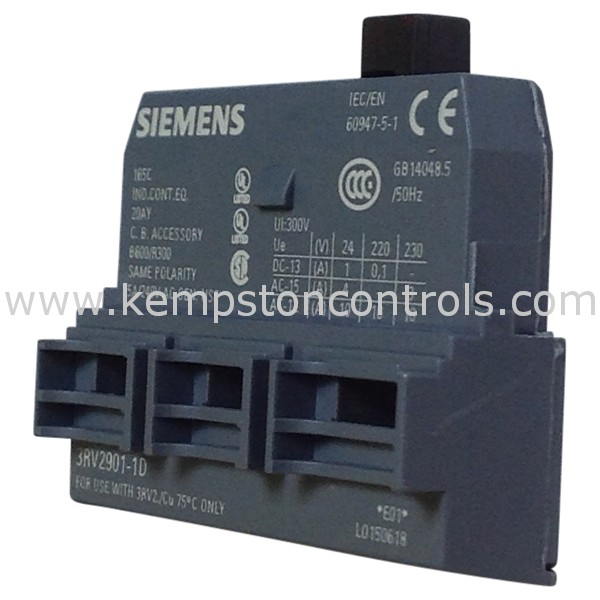 3RV29012C Contatto ausiliario Siemens per Interruttore automatico 3RV2 RS