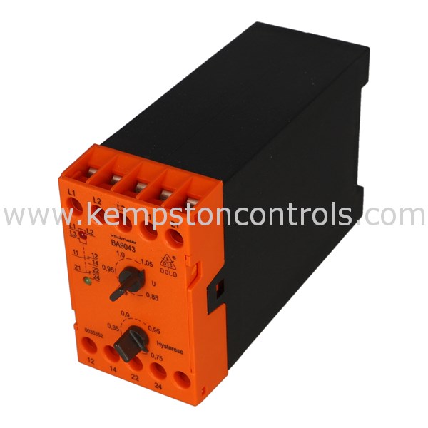 Dold BA9043/001 3AC50400HZ 110V UNDERVOLTAGE MONITORING RELAY, 3PHASE