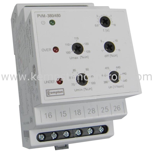 Crompton Instruments PVM380/480 PROT COMBI UNDER/OVER VOLT (2 OUTPUT
