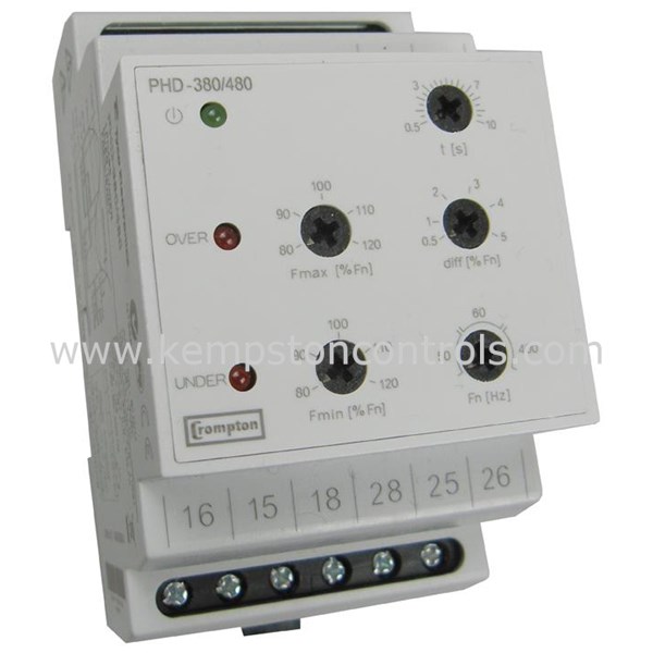 Crompton Instruments PHD280/860 FRQ PROT COMBI UNDER/OVER FREQ 2 REL 1