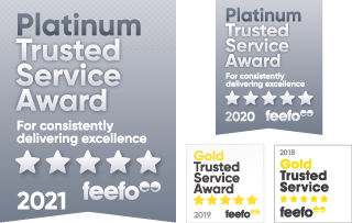 Feefo Platinum Trusted 2021 Feefo Trusted Service Award 2020